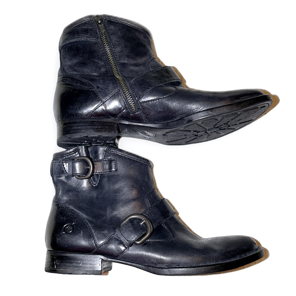 Børn Moto Black Ankle Boots